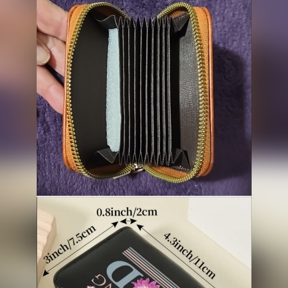 NWOT PRAY CARD HOLDER/WALLET FLUX LEATHER - Picture 4 of 4